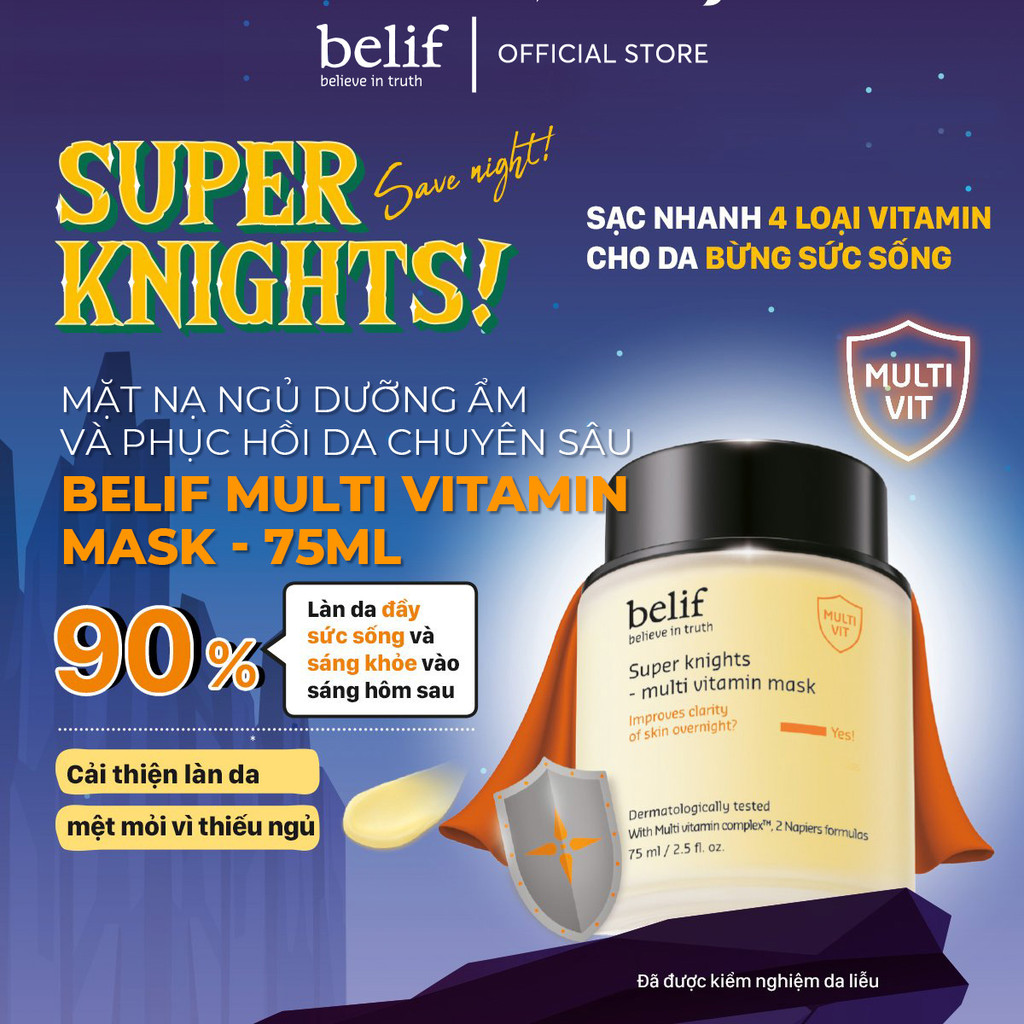 Mô tả Mặt nạ ngủ dưỡng ẩm và phục hồi da chuyên sâu belif Multi Vitamin Mask - 2