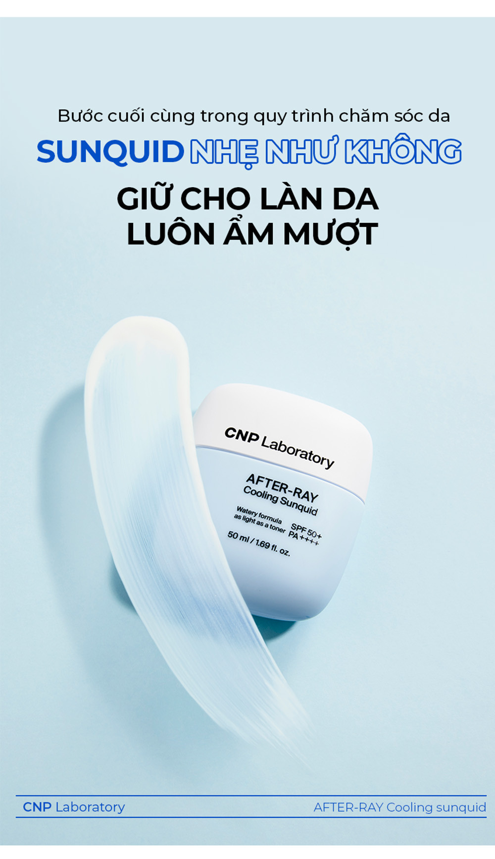 Mô tả Sữa chống nắng dịu da CNP Laboratory After-Ray Cooling Sunquid SPF50+ PA++++ 50ML - 11