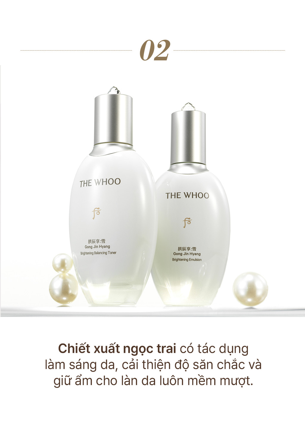 Mô tả Nước cân bằng dưỡng sáng da THE WHOO Gong Jin Hyang Brightening Balancing Toner 150ml - 6