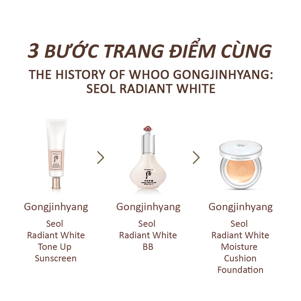 Mô tả Kem chống nắng nâng tông Whoo Gongjinhyang Seol Radiant White Tone Up SunscreenSPF50+PA++++50ml - 8