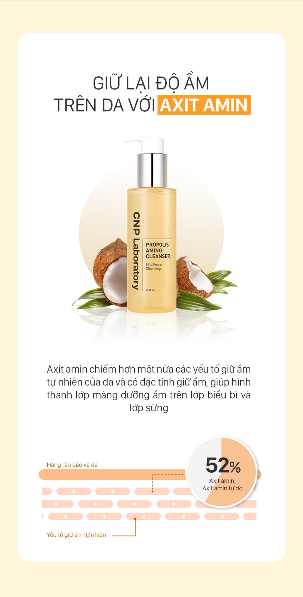 Mô tả Sữa rửa mặt keo ong dịu nhẹ phục hồi dành cho mọi loại da CNP Propolis Energy Cleanser 200ml - 4