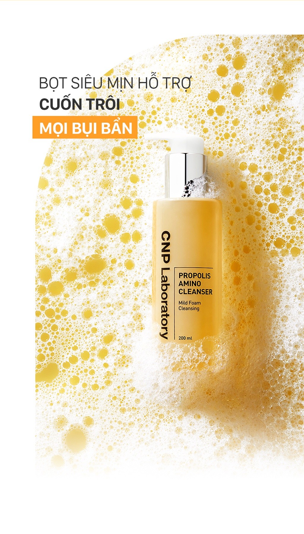 Mô tả Sữa rửa mặt keo ong dịu nhẹ phục hồi dành cho mọi loại da CNP Propolis Energy Cleanser 200ml - 5