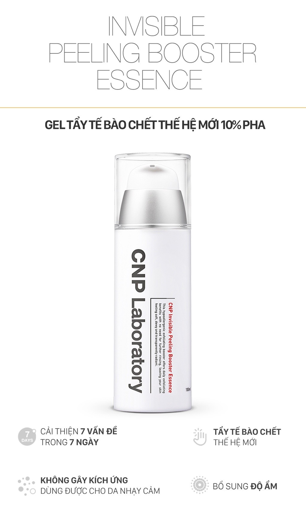Mô tả Gel tẩy tế bào chết hóa học với PHA cải thiện da trong 7 ngày Invisible Peeling Booster 100ml - 1