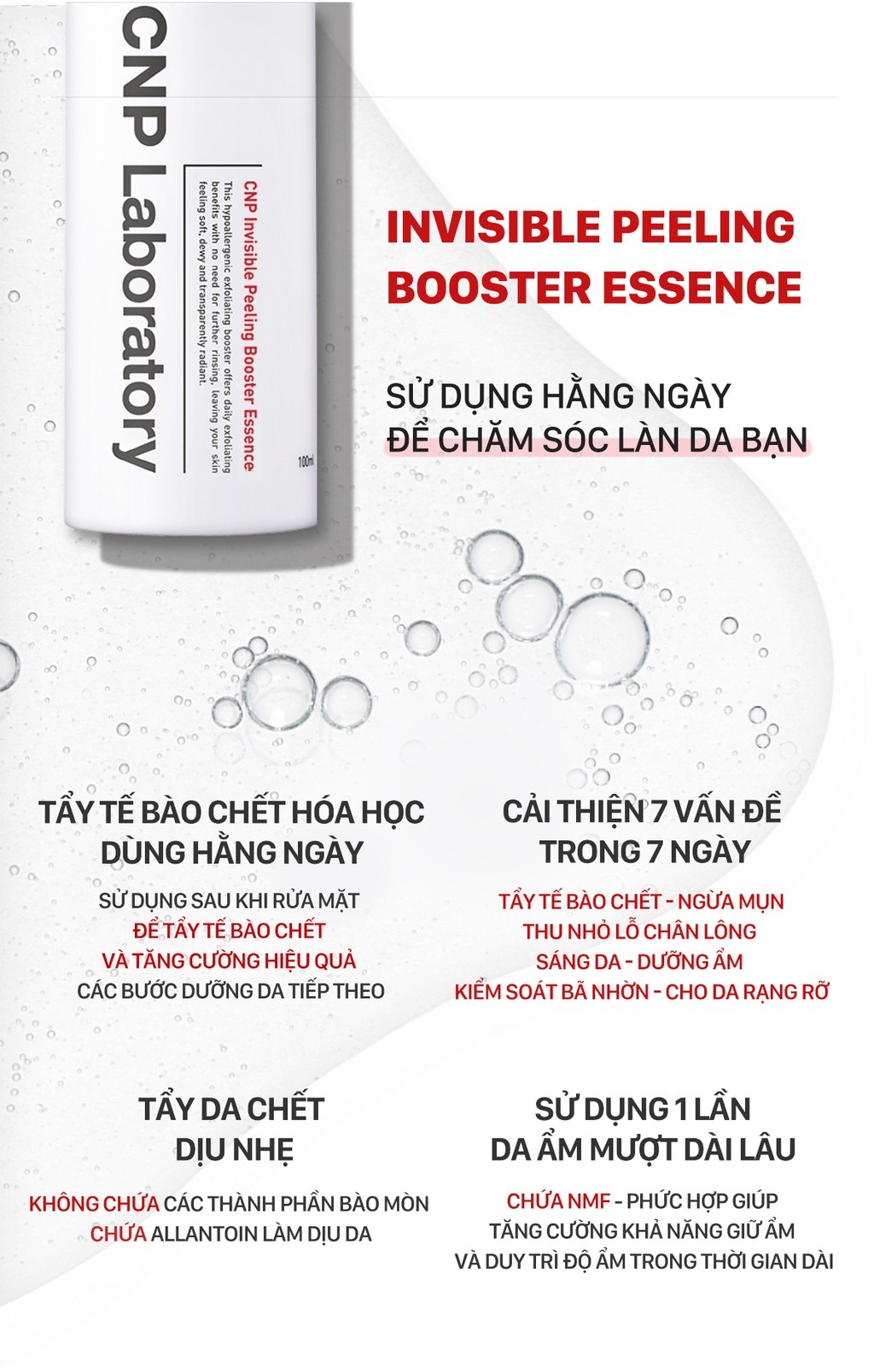 Mô tả Gel tẩy tế bào chết hóa học với PHA cải thiện da trong 7 ngày Invisible Peeling Booster 100ml - 4