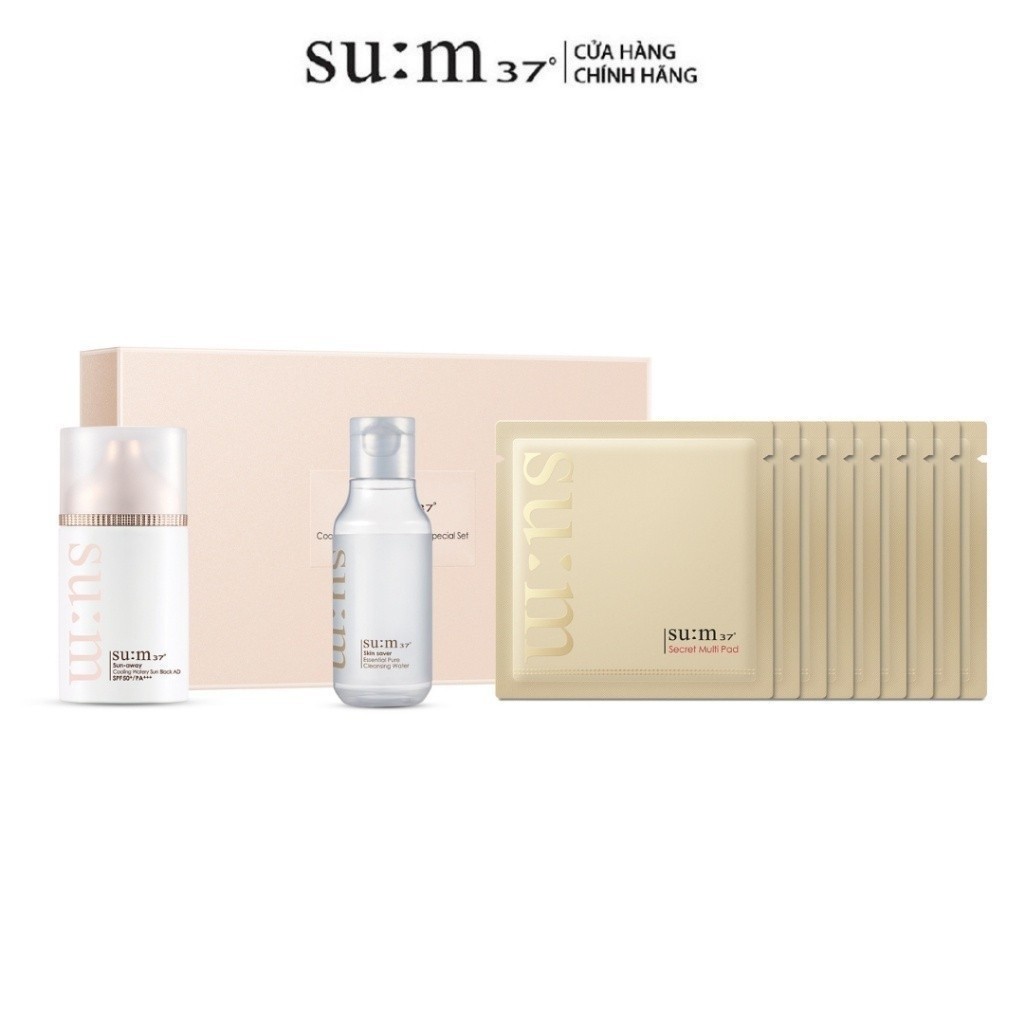 Mô tả Kem chống nắng cấp ẩm Su:m37 Sun-Away Cooling Watery Sunblock Ex SPF50+ PA++ 50ml - 1