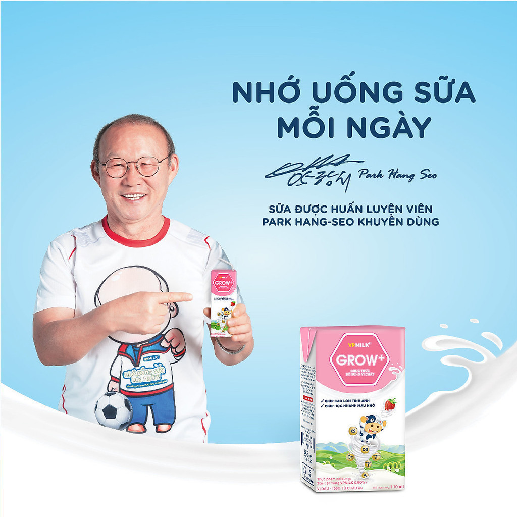 Mô tả Sữa Tiệt Trùng VPMilk Grow+ Vị Dâu 110ml Cho Bé Từ 1 Tuổi (4 hộp x 6) - 1