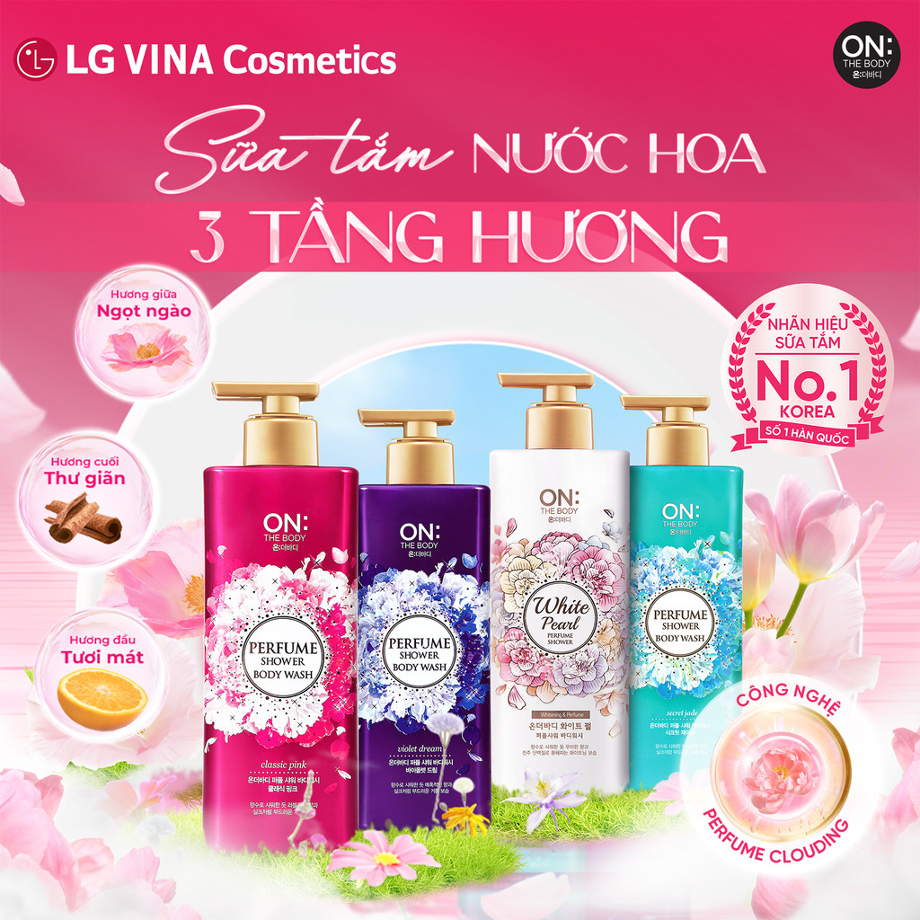 Mô tả Sữa tắm dưỡng ẩm hương nước hoa On: The Body Perfume 500g - 1