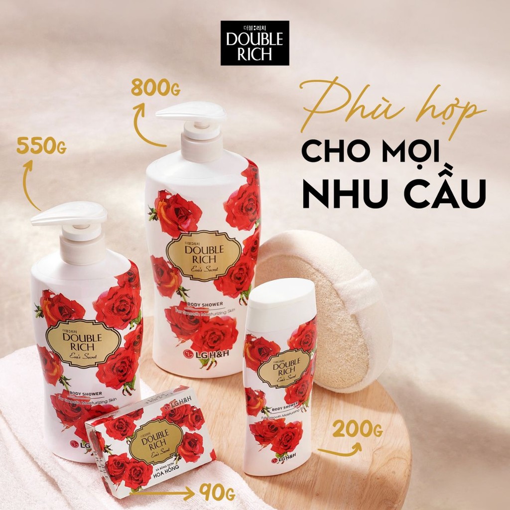Mô tả [LIVE HANNAH 05.05 | MUA 1 TẶNG 3] Sữa tắm Double Rich Hương hoa 800ml - 7