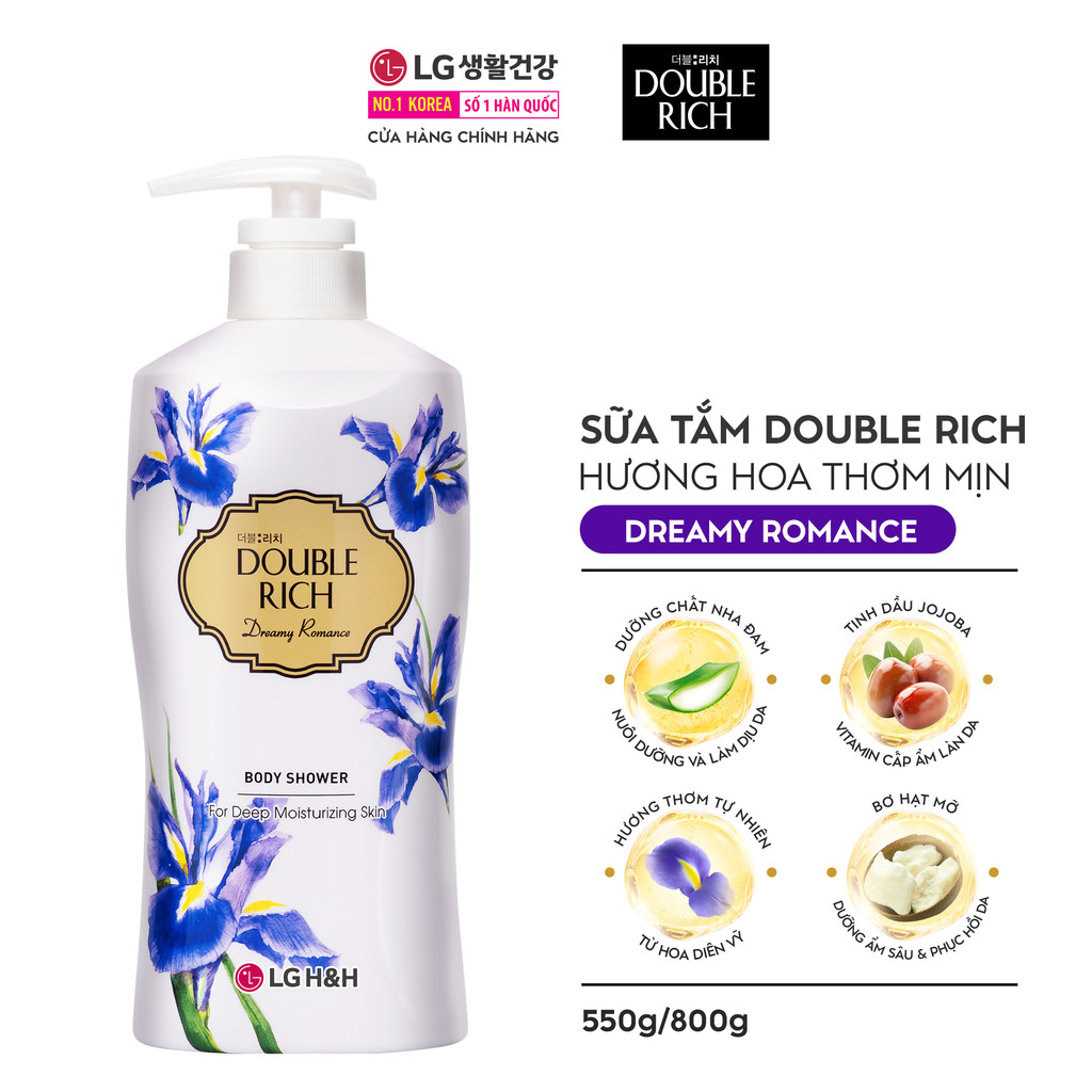 Mô tả [LIVE HANNAH 05.05 | MUA 1 TẶNG 3] Sữa tắm Double Rich Hương hoa 800ml - 8