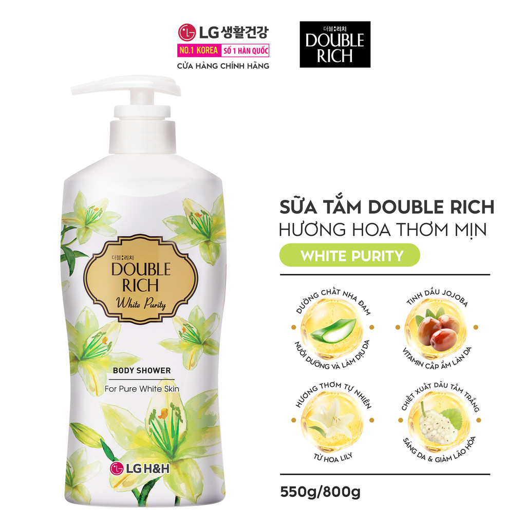 Mô tả [LIVE HANNAH 05.05 | MUA 1 TẶNG 3] Sữa tắm Double Rich Hương hoa 800ml - 10