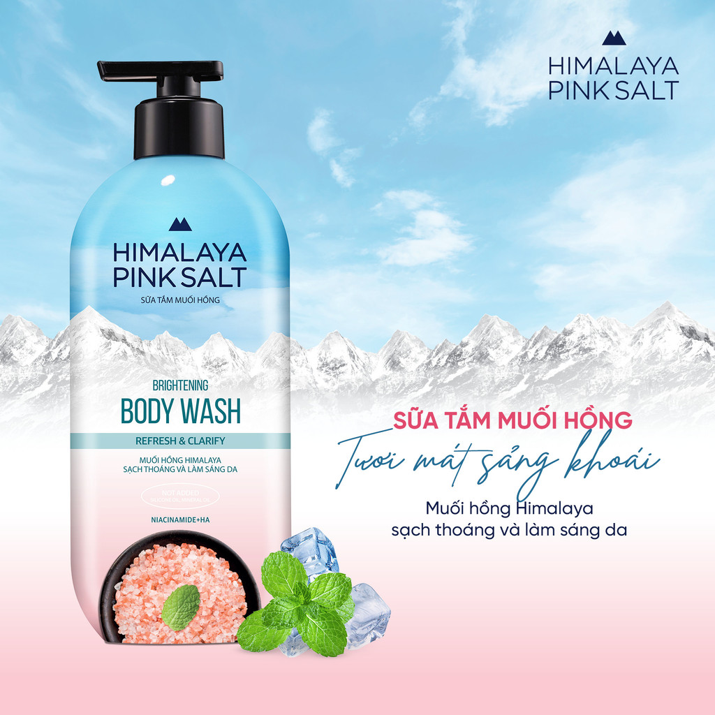 Mô tả Sữa tắm muối hồng Himalaya Pink Salt 500g - 1