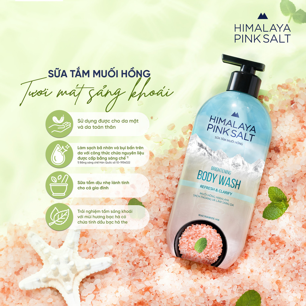 Mô tả Sữa tắm muối hồng Himalaya Pink Salt 500g - 4