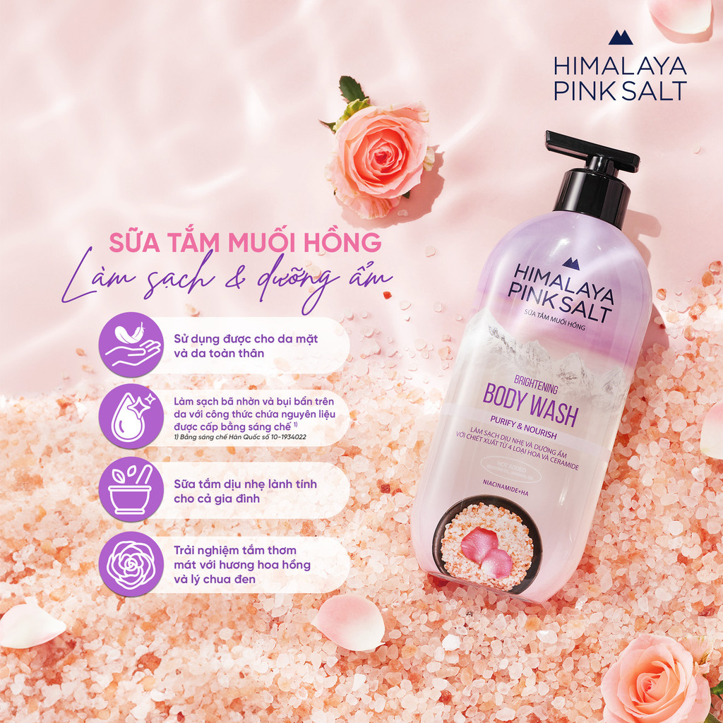 Mô tả Sữa tắm muối hồng Himalaya Pink Salt 500g - 5