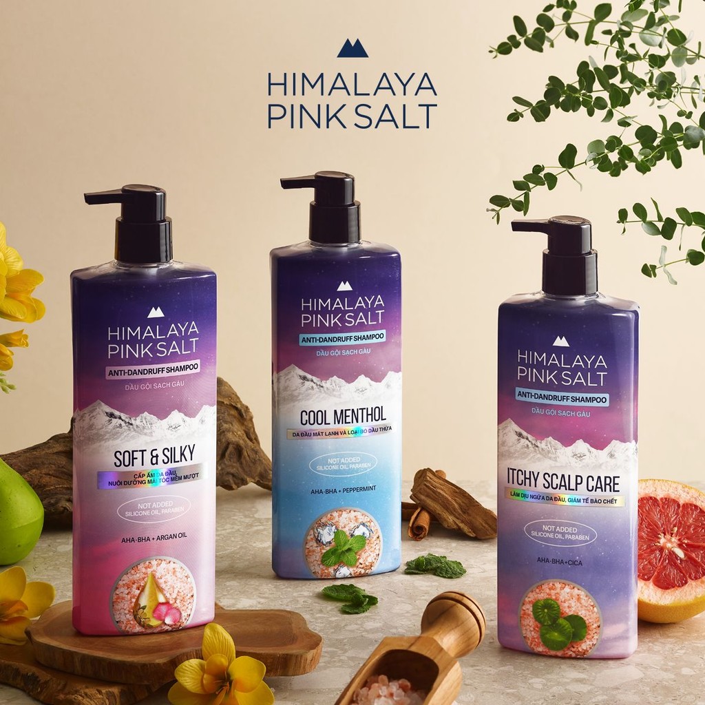 Mô tả Dầu gội Himalaya Pink Salt Muối Hồng/ Da Đầu Ngứa/ Ngăn Rụng Tóc giúp mềm mượt óng ả 650ml - 1