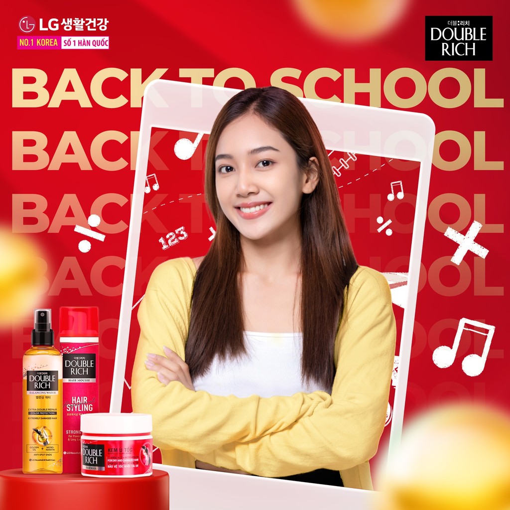 Mô tả Combo 3 Nước dưỡng tóc chăm sóc hư tổn Double Rich BW Double Repair - 5