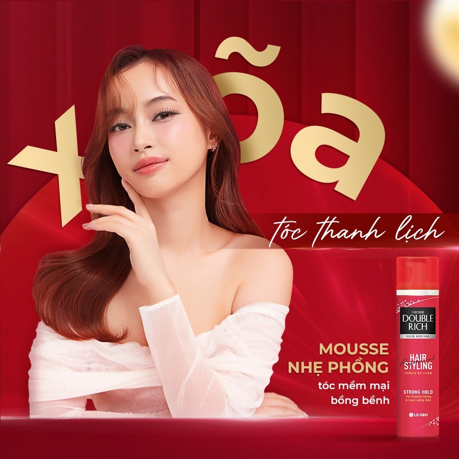 Mô tả Combo 2 Gel tạo kiểu tóc Double Rich Giữ nếp uốn tóc - 4