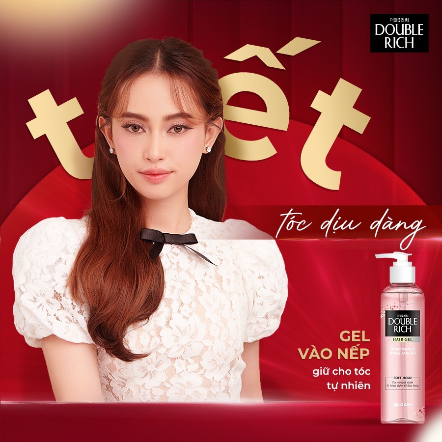 Mô tả Combo 2 Gel tạo kiểu tóc Double Rich Giữ nếp uốn tóc - 6
