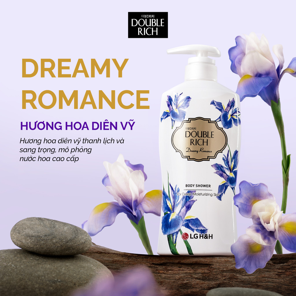 Mô tả Sữa tắm Double Rich Hương hoa chiết xuất từ thiên nhiên 800ml - 1