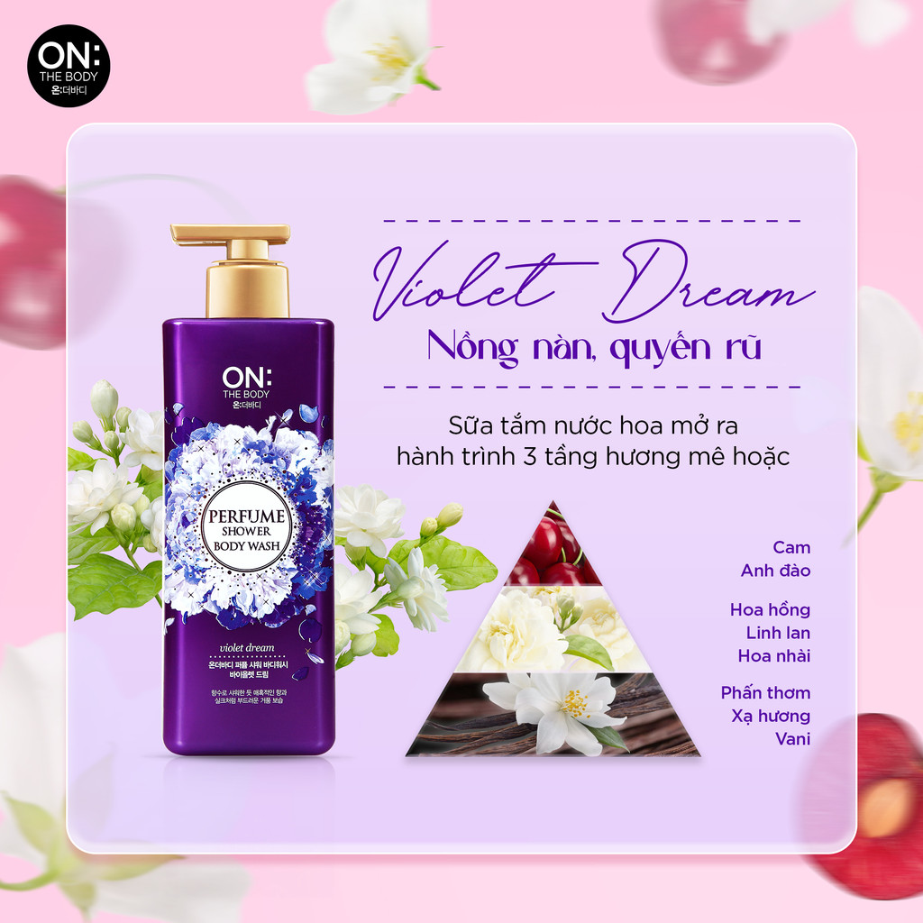 Mô tả Sữa tắm hương nước hoa The Body Perfume White Pearl bột ngọc trai 1000gr - 4
