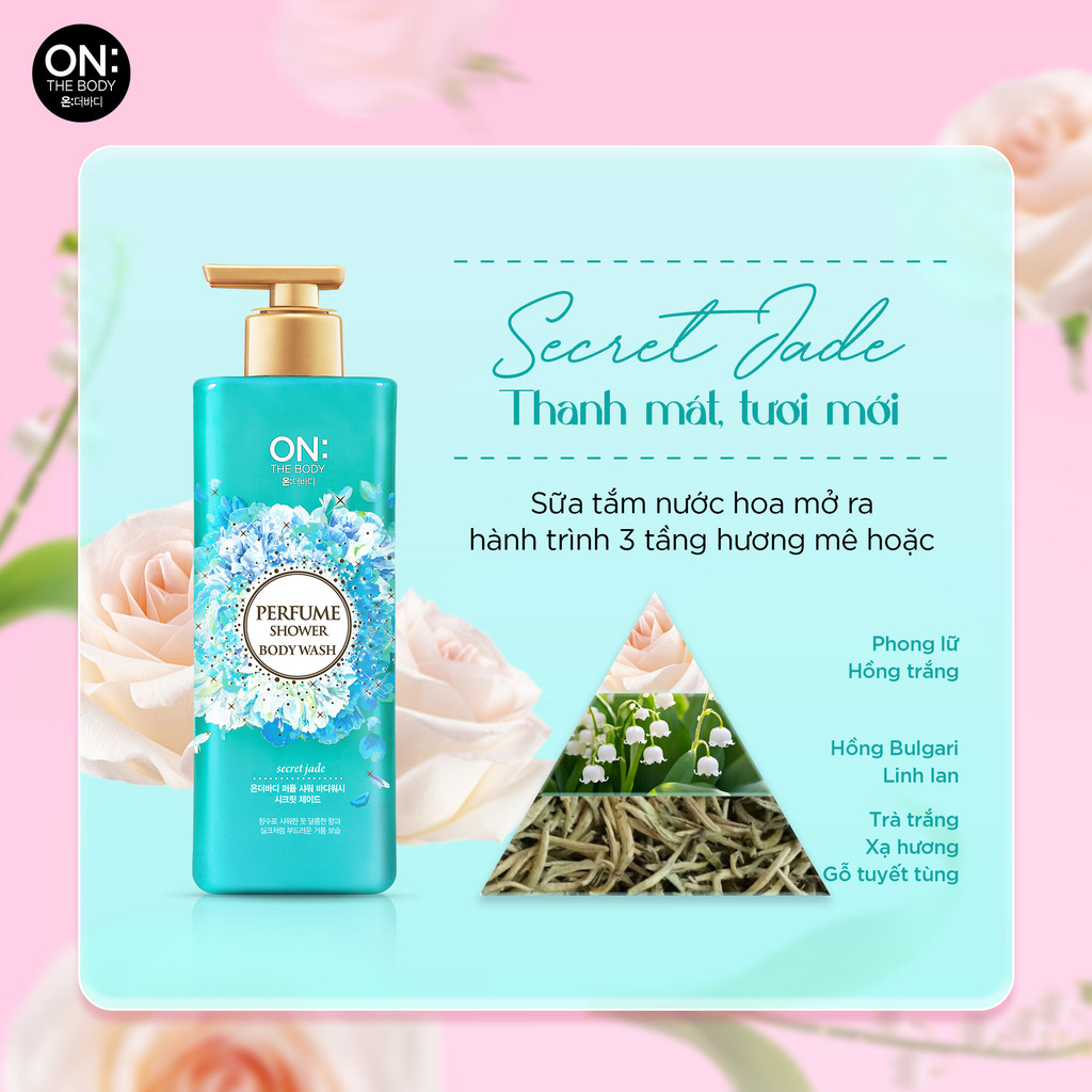 Mô tả Sữa tắm hương nước hoa The Body Perfume White Pearl bột ngọc trai 1000gr - 5