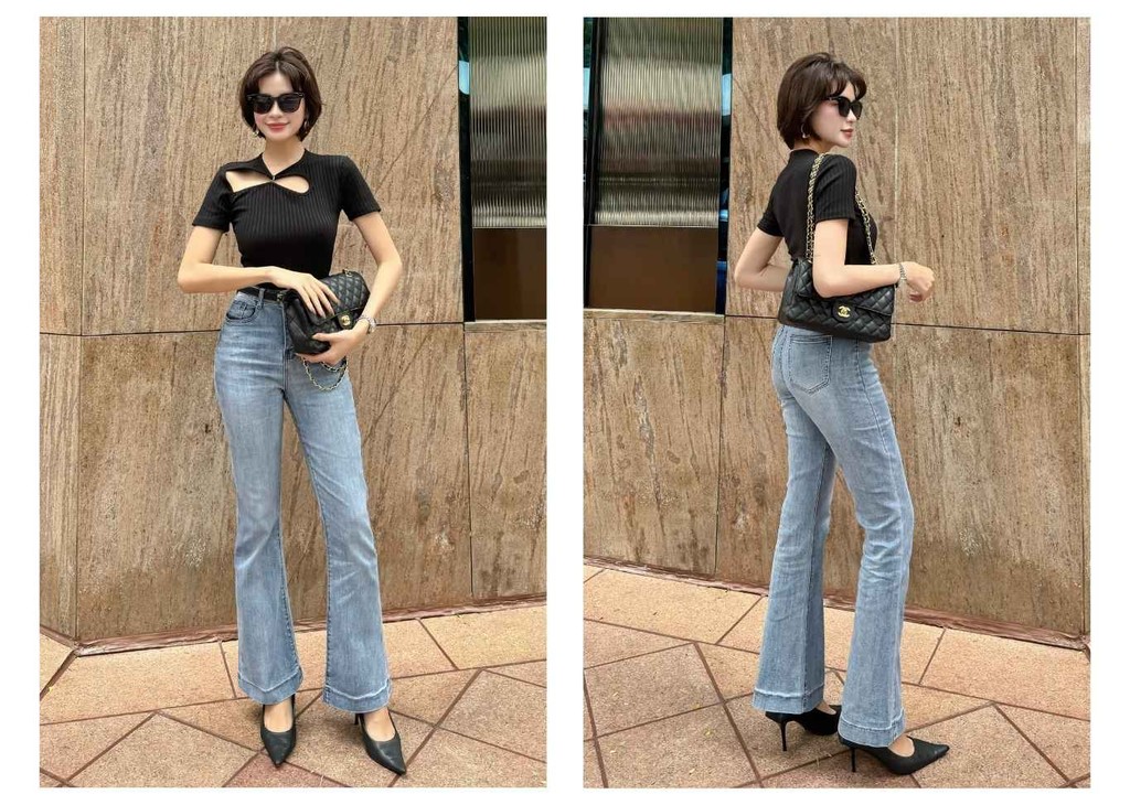 Mô tả BBSTORE’S Quần Jean Ống Loe Tôn Dáng - BBQ1671S - 3