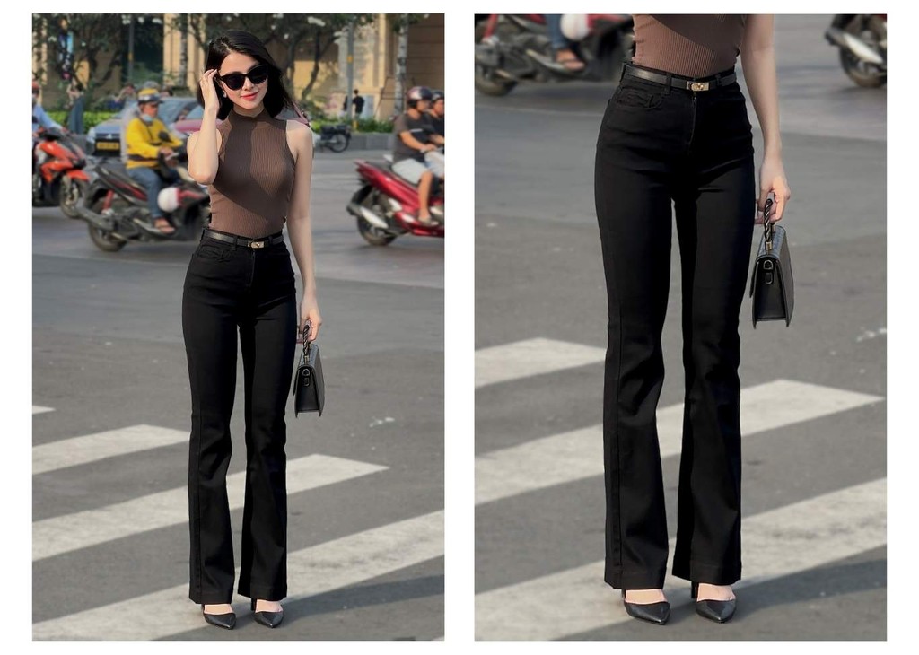 Mô tả BBSTORE’S Quần Jean Ống Loe Tôn Dáng - BBQ1671S - 4