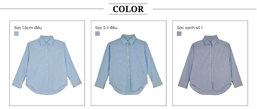 Mô tả BBSTORE’S Áo Sơ Mi Linen Sọc Xanh Công Sở - A3280 - 2