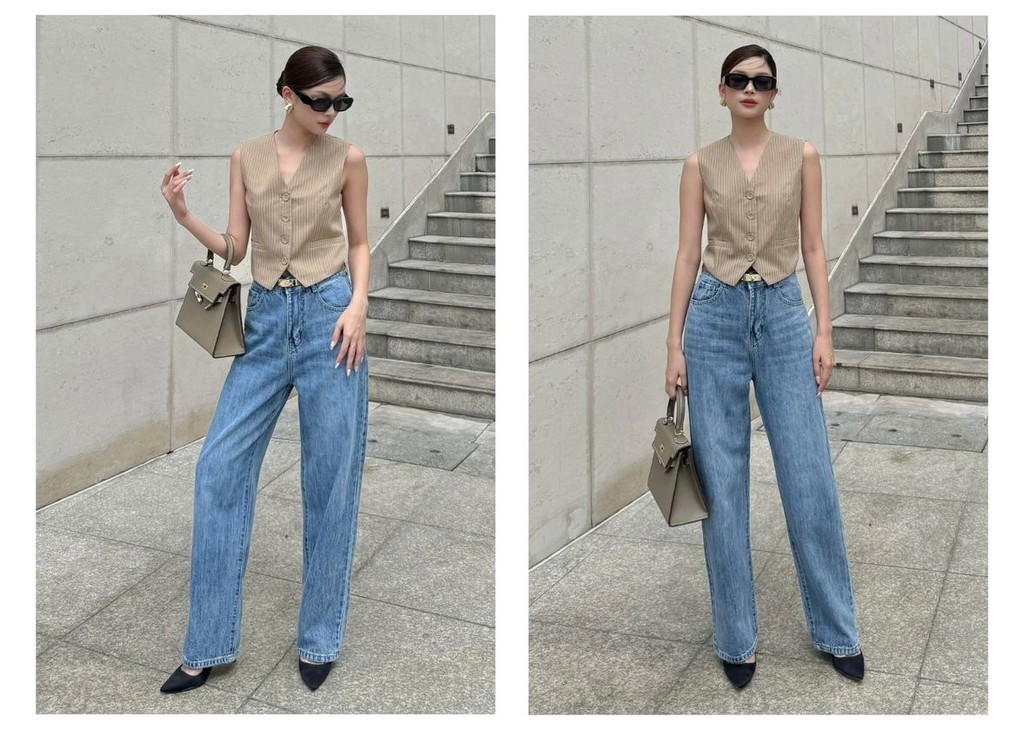 Mô tả BBSTORE’S Quần Jean Suông Form Dài Tôn Dáng - Q2183S - 7