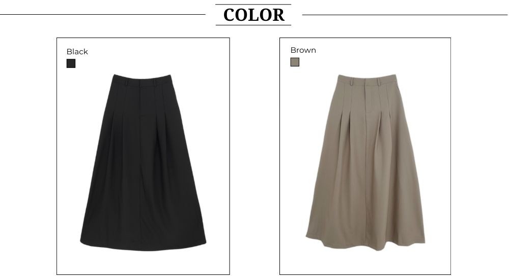 Mô tả BBSTORE'S Chân Váy Công Sở Xếp Ly Lưng Cao Có Đỉa - V1924 - 2