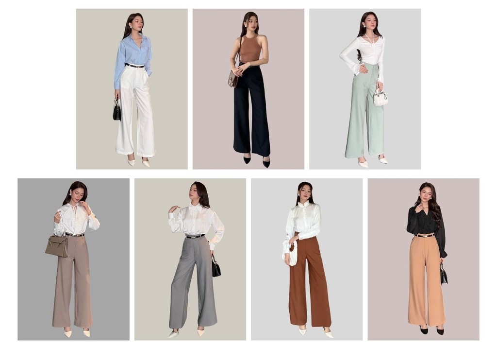 Mô tả BBSTORE'S Quần Suông Công Sở Lưng Cao Thanh Lịch Và Hiện Đại - TK01 - 1