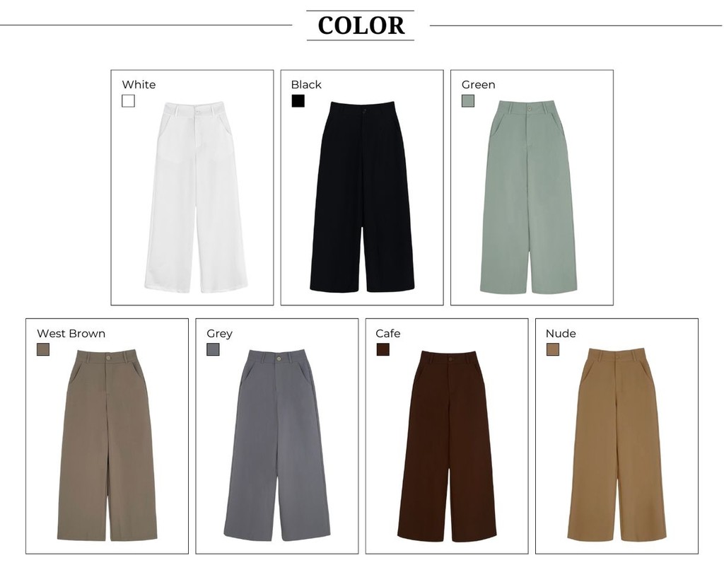 Mô tả BBSTORE'S Quần Suông Công Sở Lưng Cao Thanh Lịch Và Hiện Đại - TK01 - 2