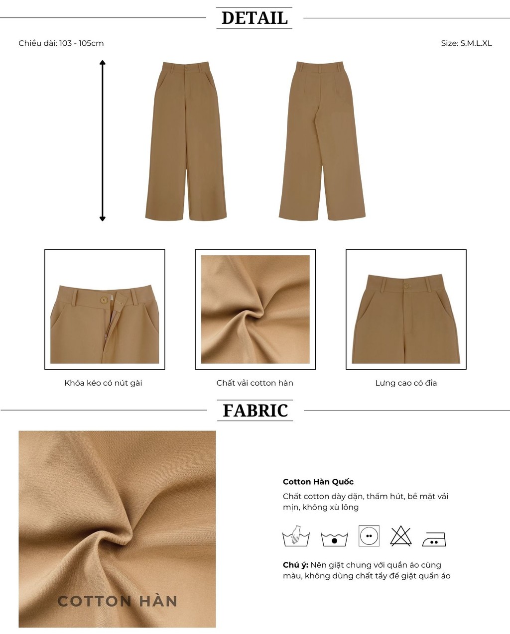 Mô tả BBSTORE'S Quần Suông Công Sở Lưng Cao Thanh Lịch Và Hiện Đại - TK01 - 3
