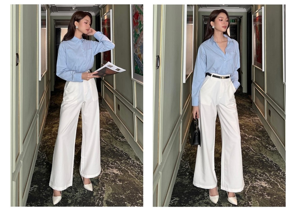 Mô tả BBSTORE'S Quần Suông Công Sở Lưng Cao Thanh Lịch Và Hiện Đại - TK01 - 4