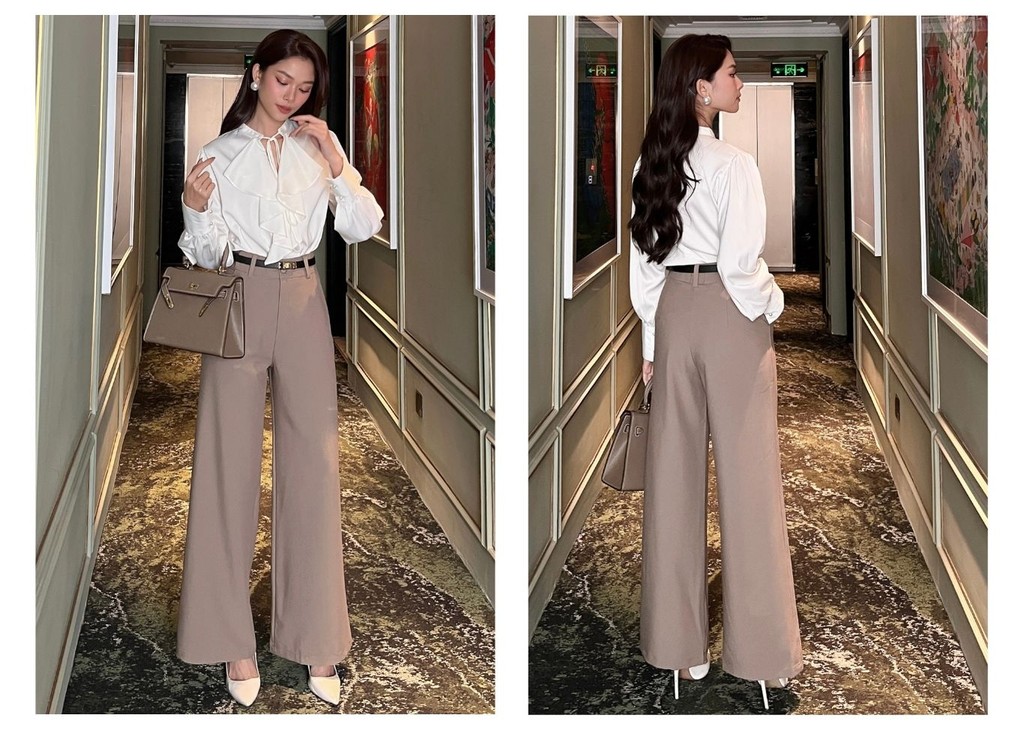 Mô tả BBSTORE'S Quần Suông Công Sở Lưng Cao Thanh Lịch Và Hiện Đại - TK01 - 7