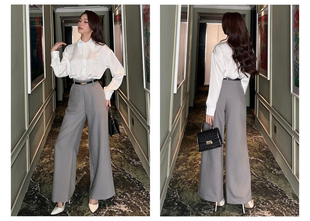 Mô tả BBSTORE'S Quần Suông Công Sở Lưng Cao Thanh Lịch Và Hiện Đại - TK01 - 8