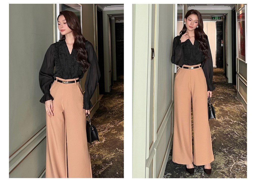 Mô tả BBSTORE'S Quần Suông Công Sở Lưng Cao Thanh Lịch Và Hiện Đại - TK01 - 10