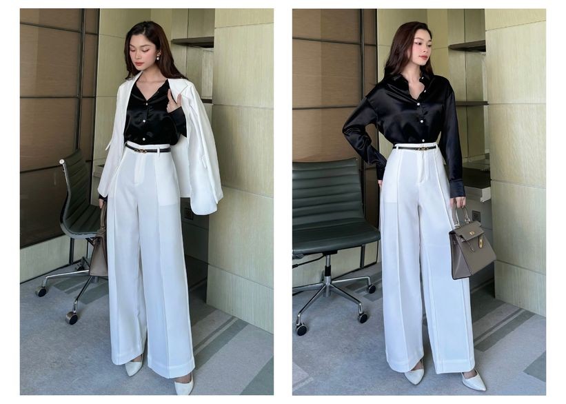 Mô tả BBSTORE’S Áo Sơ Mi Công Sở Vải Lụa Mát Không Nhăn - TK18 - 3