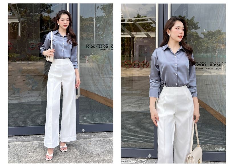 Mô tả BBSTORE’S Áo Sơ Mi Công Sở Vải Lụa Mát Không Nhăn - TK18 - 7