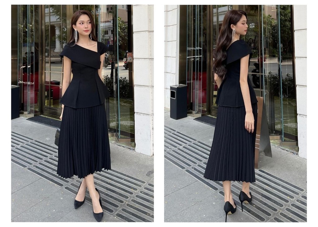 Mô tả BBSTORE’S Chân Váy Dài Công Sở Xếp Ly Thanh Lịch - TK266 - 8