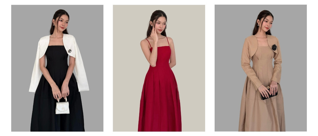 Mô tả BBSTORE’S Đầm Dài Dự Tiệc 2 Dây Xòe Phồng Cùng Tùng Váy Xếp Ly Sang Trọng - TK133 - 1