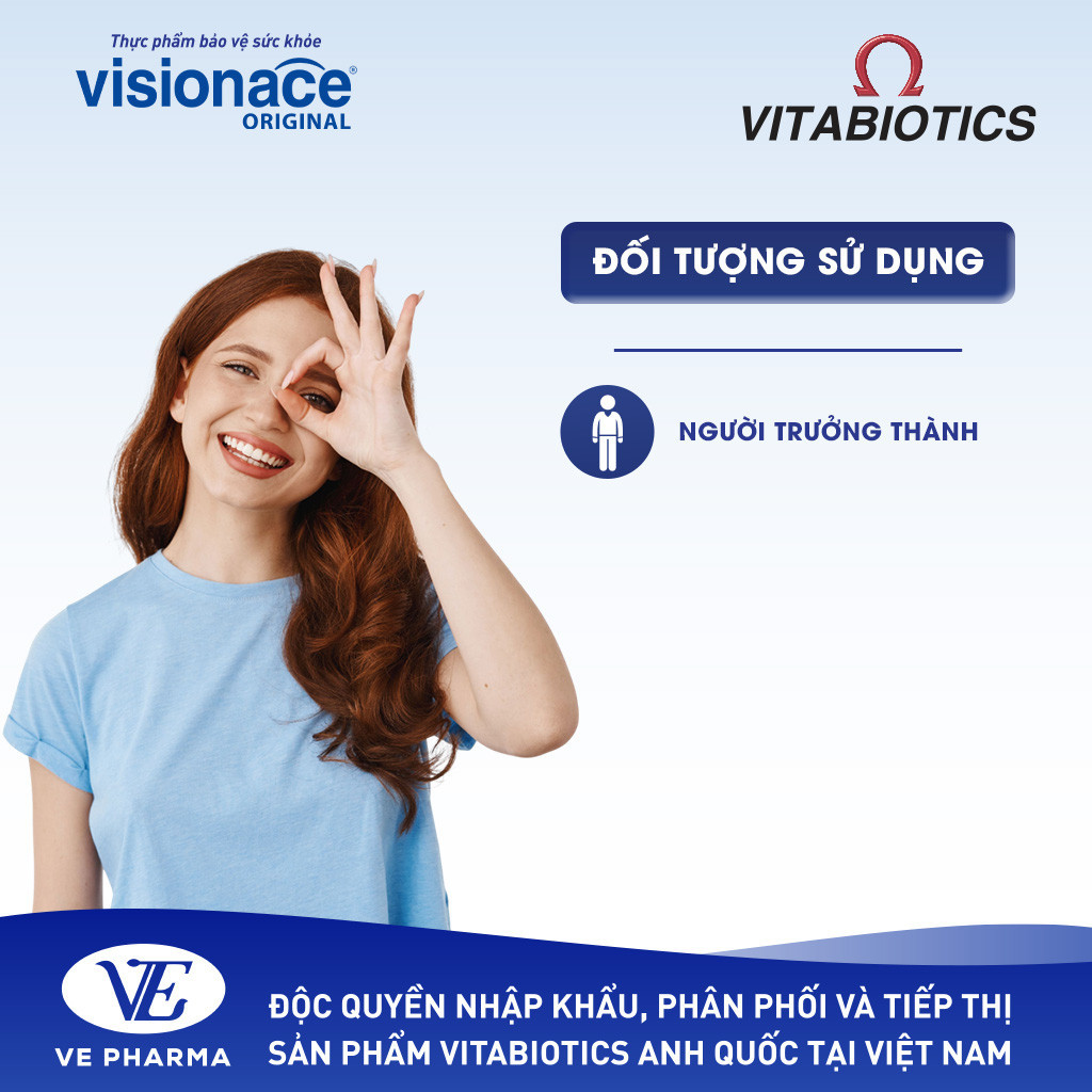 Mô tả Viên Uống Bổ Mắt, Cải Thiện Thị Lực Vitabiotics VISIONACE ORIGINAL Bổ Sung Các Vi Chất Dinh Dưỡng  Hộp 30 Viên - 5