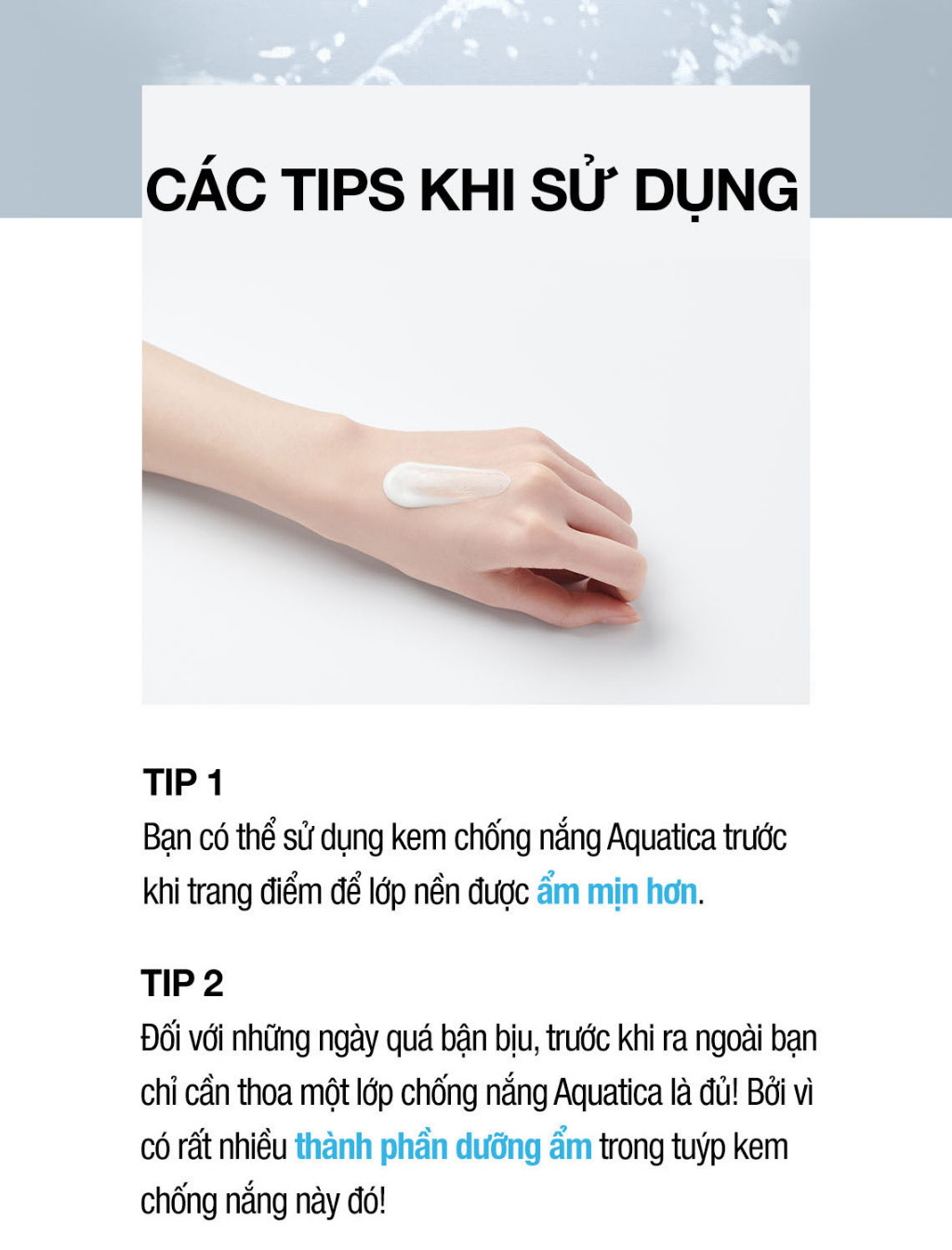 Mô tả [GÓI DÙNG THỬ 1.2ML] Kem Chống Nắng Cấp Ẩm & Dịu Da Cell Fusion C Aquatica Sunscreen 100 SPF 50+/PA++++ - 11