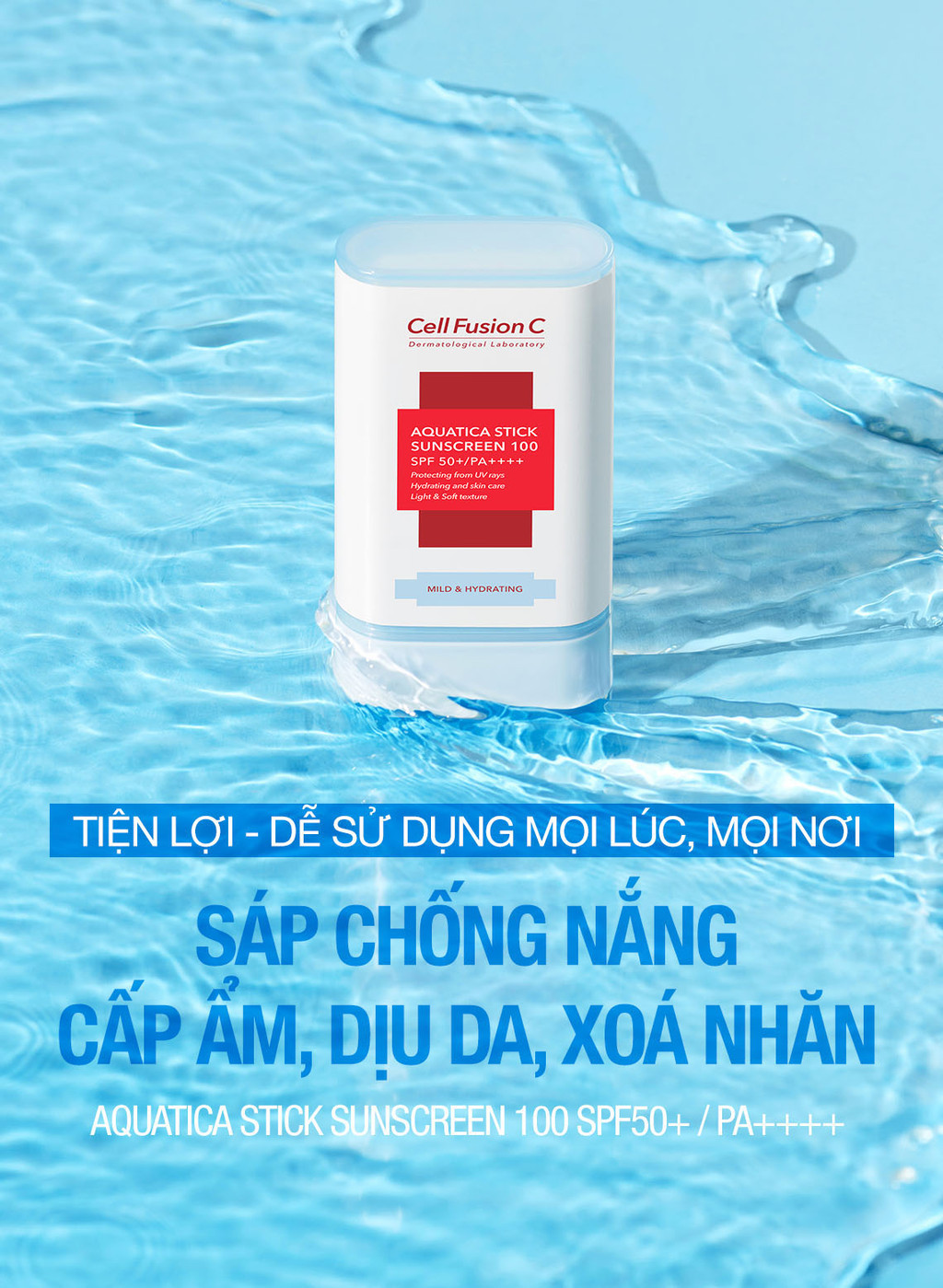 Mô tả Sáp Chống Nắng Cấp Ẩm & Dịu Da Cell Fusion C Aquatica Stick Sunscreen 100 SPF 50+/PA++++ - 1