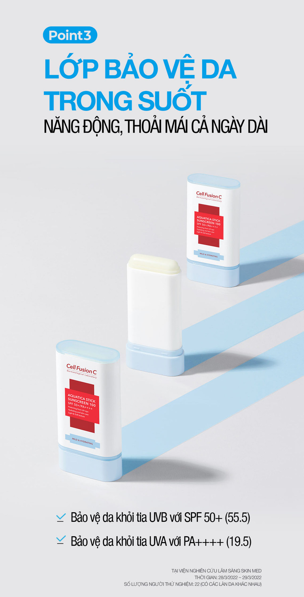 Mô tả Sáp Chống Nắng Cấp Ẩm & Dịu Da Cell Fusion C Aquatica Stick Sunscreen 100 SPF 50+/PA++++ - 9