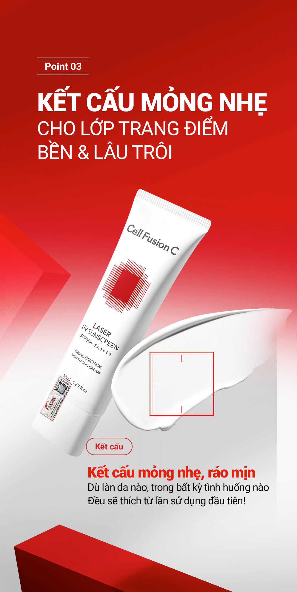 Mô tả Kem Chống Nắng Phổ Rộng Cho Da Treatment Cell Fusion C Laser UV Sunscreen SPF50+ PA++++ - 7
