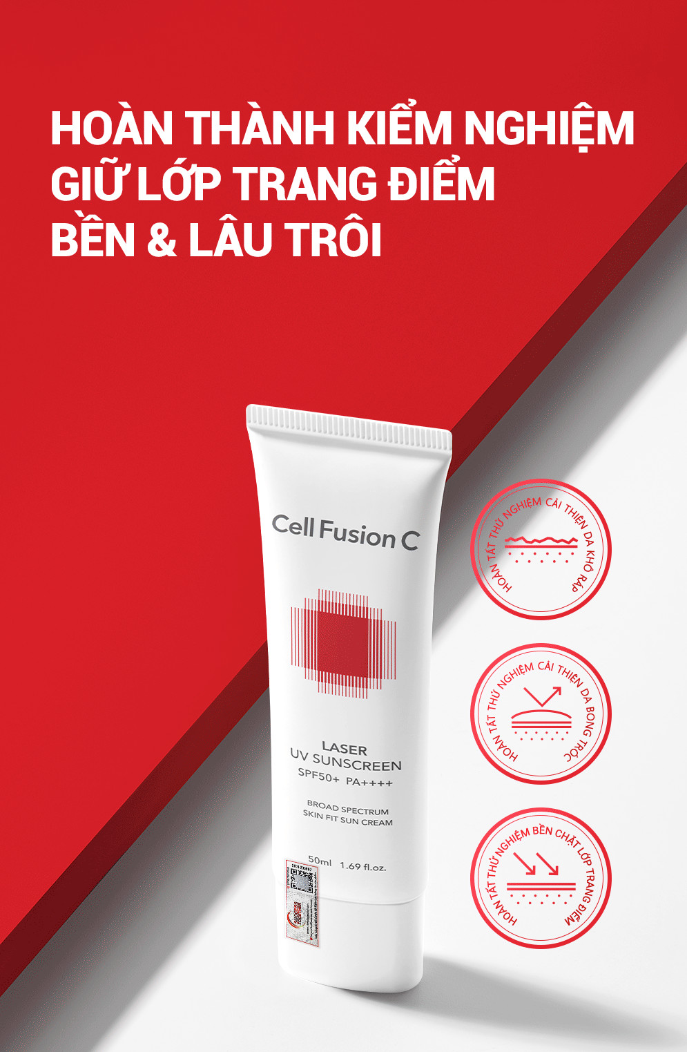 Mô tả Kem Chống Nắng Phổ Rộng Cho Da Treatment Cell Fusion C Laser UV Sunscreen SPF50+ PA++++ - 9