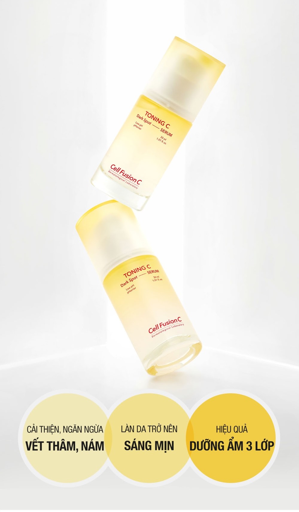Mô tả Tinh Chất Dưỡng Trắng, Cải Thiện Sạm Nám Cell Fusion C Toning C Dark Spot Serum 10ML - 4
