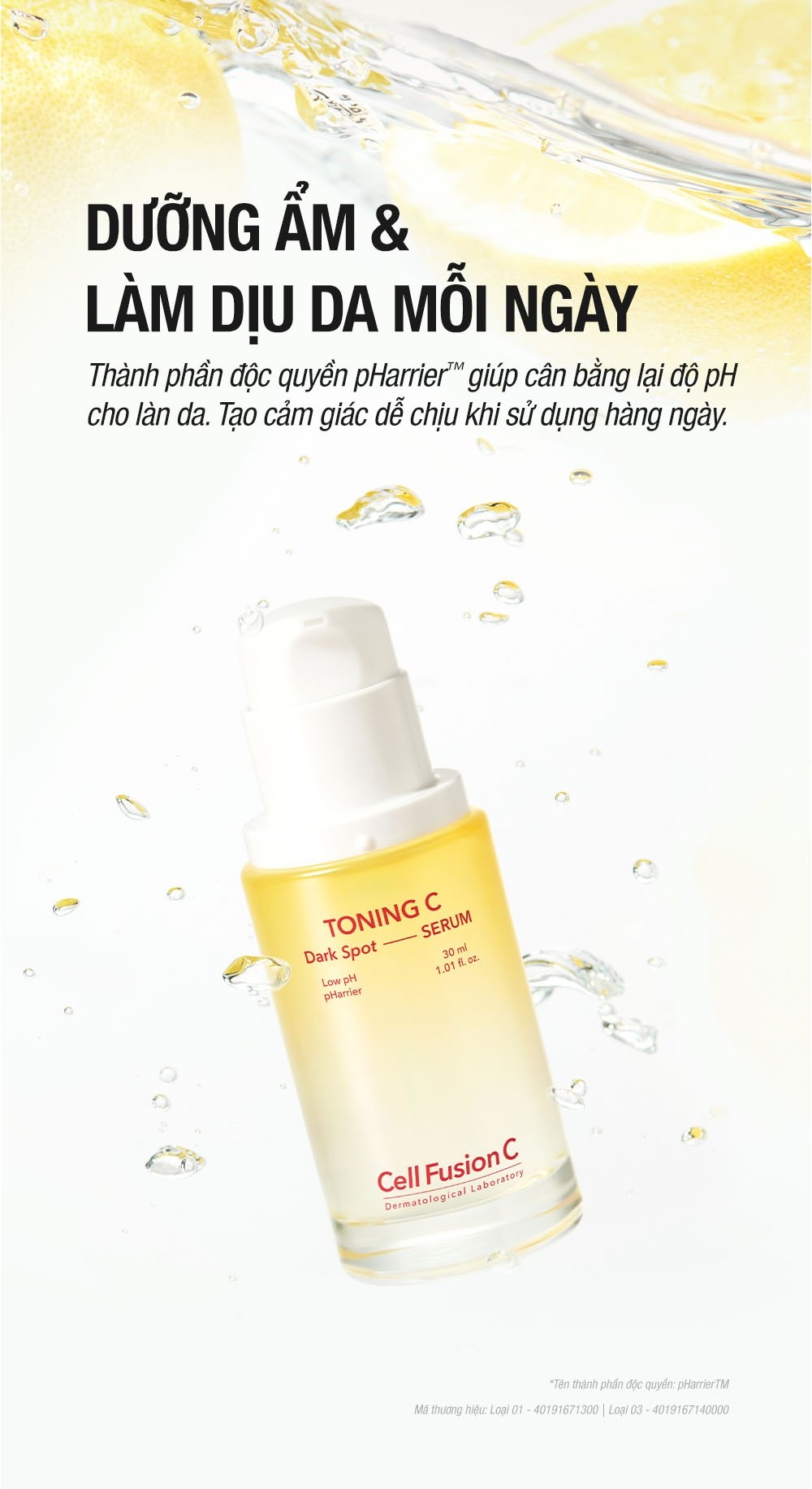 Mô tả Tinh Chất Dưỡng Trắng, Cải Thiện Sạm Nám Cell Fusion C Toning C Dark Spot Serum 10ML - 10