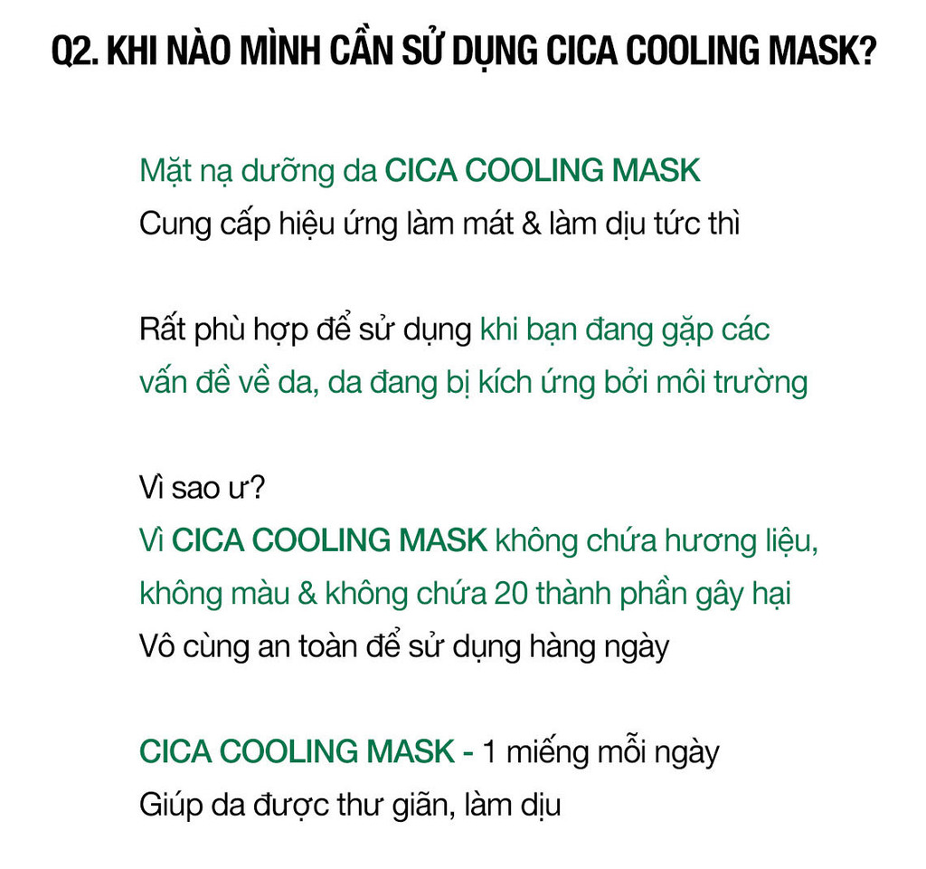 Mô tả Mặt Nạ Dưỡng Da Hạ Nhiệt Giảm Mụn Cell Fusion C Cica Cooling Mask - 12
