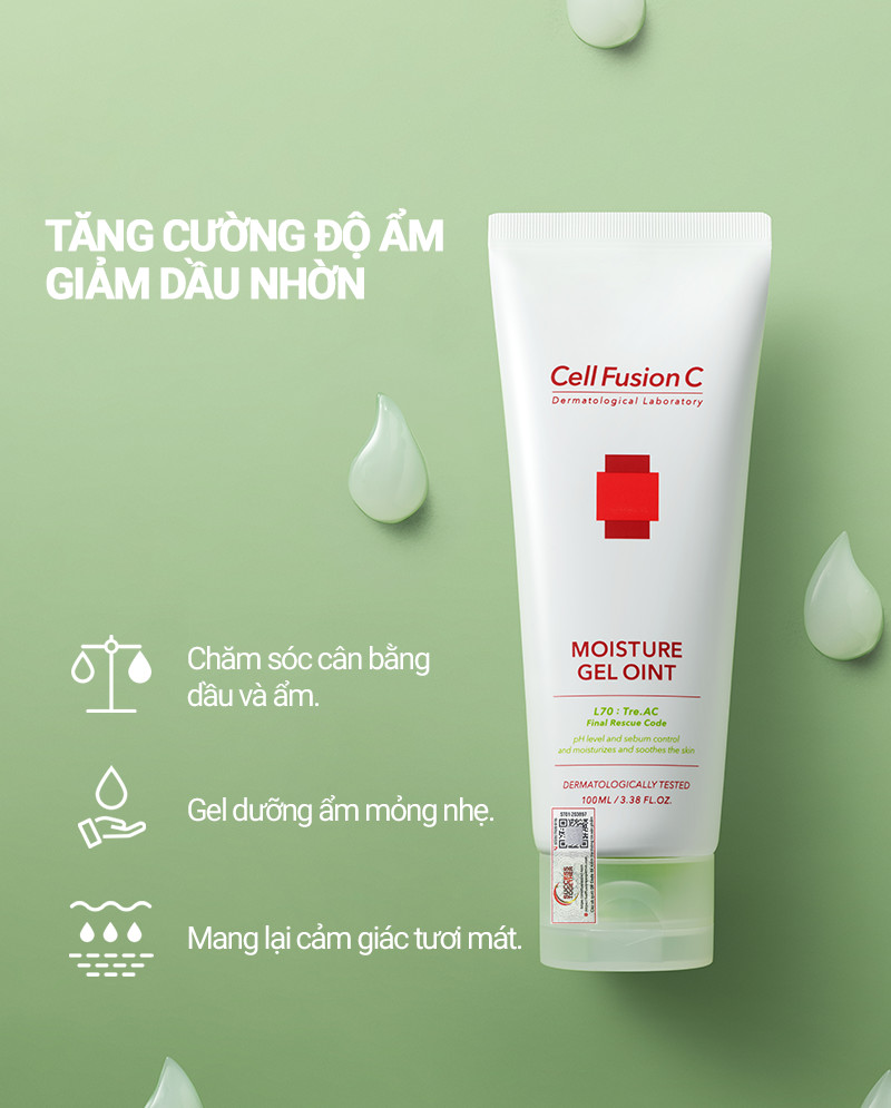 Mô tả Gel Dưỡng Kiểm Soát Nhờn Mụn Cell Fusion C Moisture Gel Oint 100ML - 4